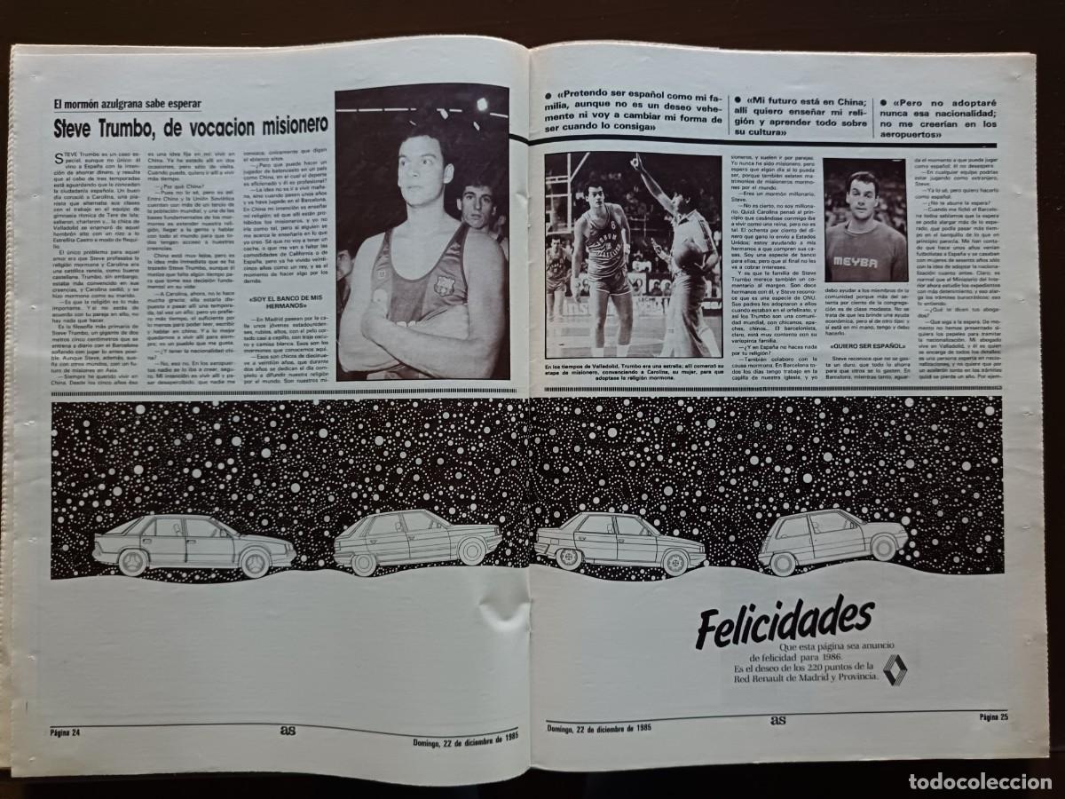 Coleccionismo deportivo: AS-N&Uacute;MERO- 5661- 1985 - Foto 9