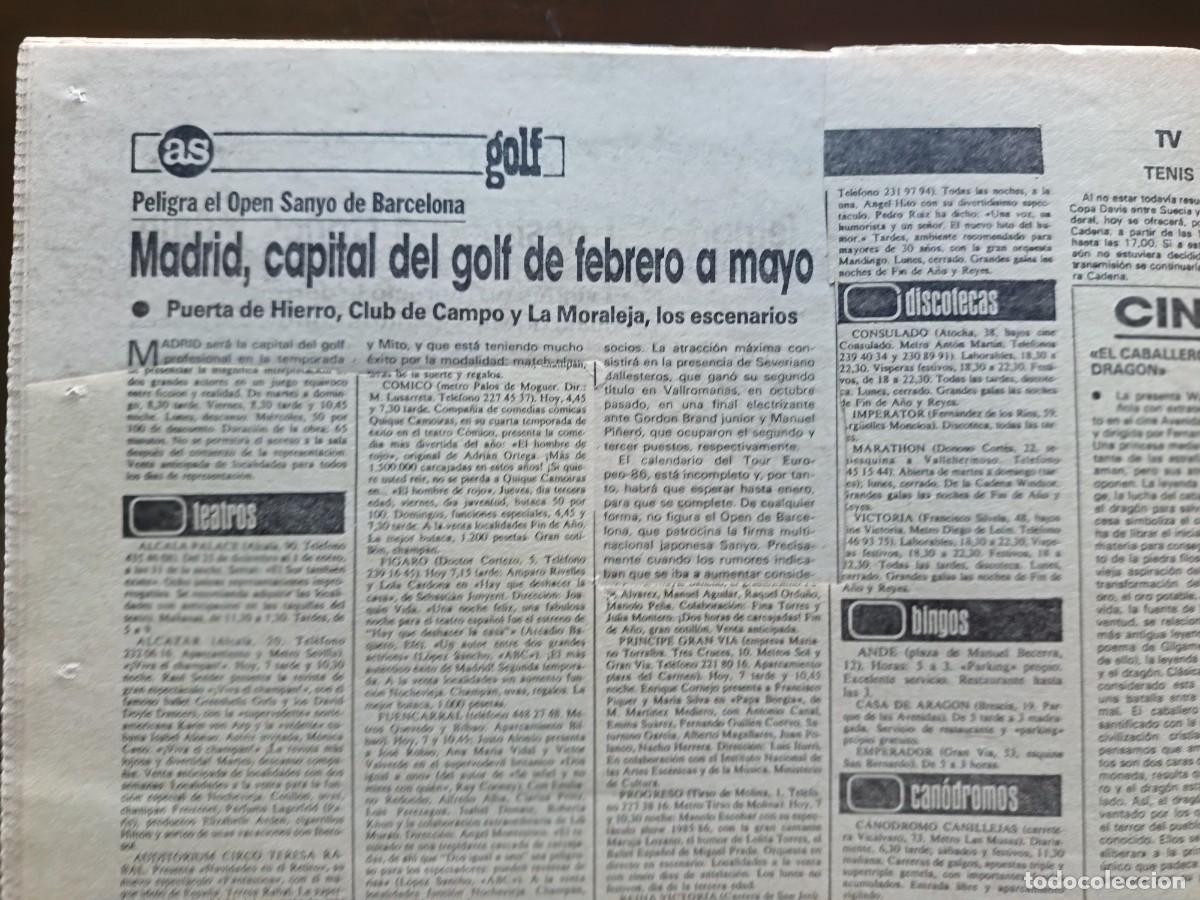 Coleccionismo deportivo: AS-N&Uacute;MERO- 5661- 1985 - Foto 12