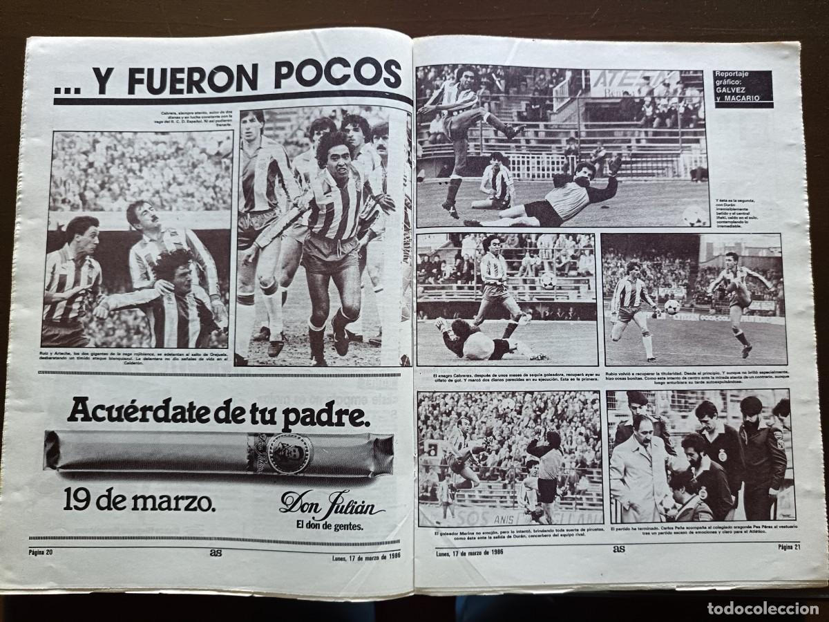 Coleccionismo deportivo: AS-N&Uacute;MERO- 5732- 1986 - Foto 7