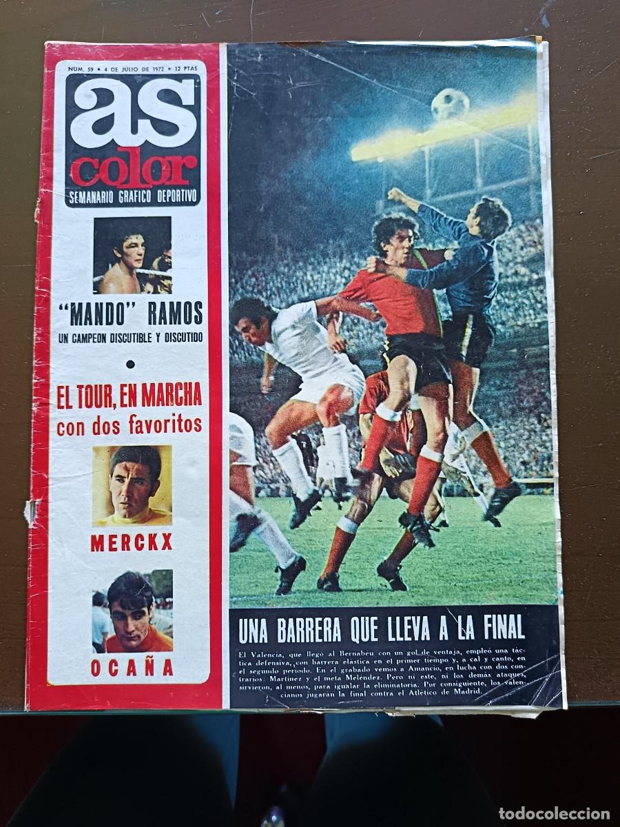 Coleccionismo deportivo: AS COLOR -N&Uacute;MERO- 59- 1972 - Foto 1