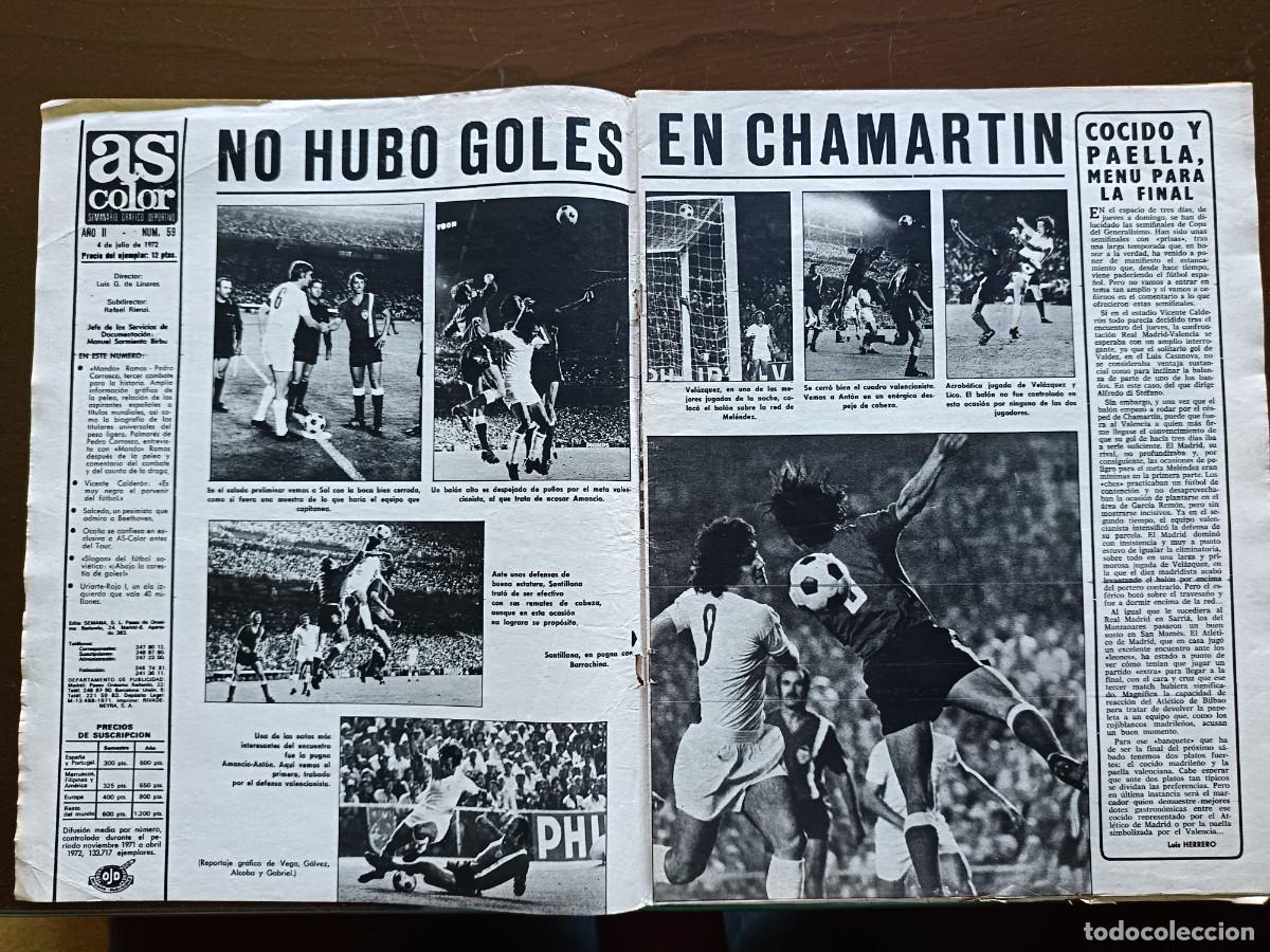 Coleccionismo deportivo: AS COLOR -N&Uacute;MERO- 59- 1972 - Foto 2