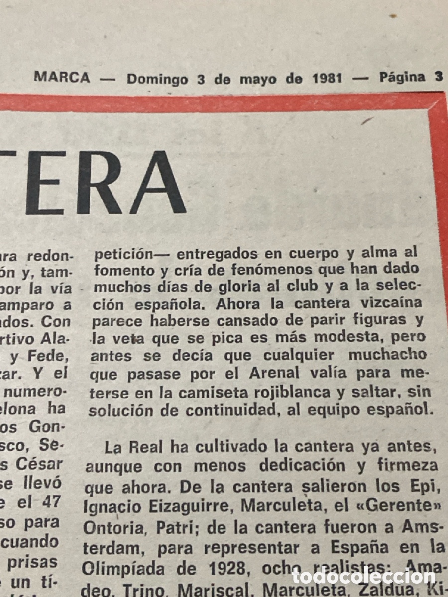 Coleccionismo deportivo: Marca 3 de mayo de 1981 - Foto 3