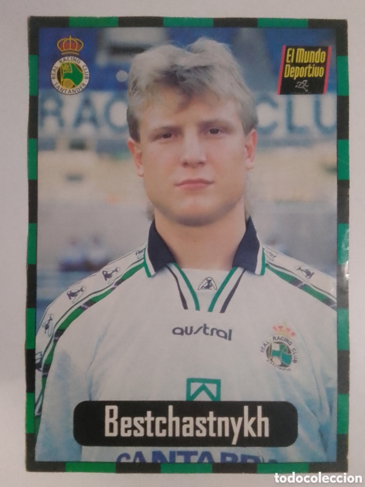 Coleccionismo deportivo: Lamina El Mundo Deportivo Colecci&oacute;n Racing n&deg; 1 Bestchastnykh.