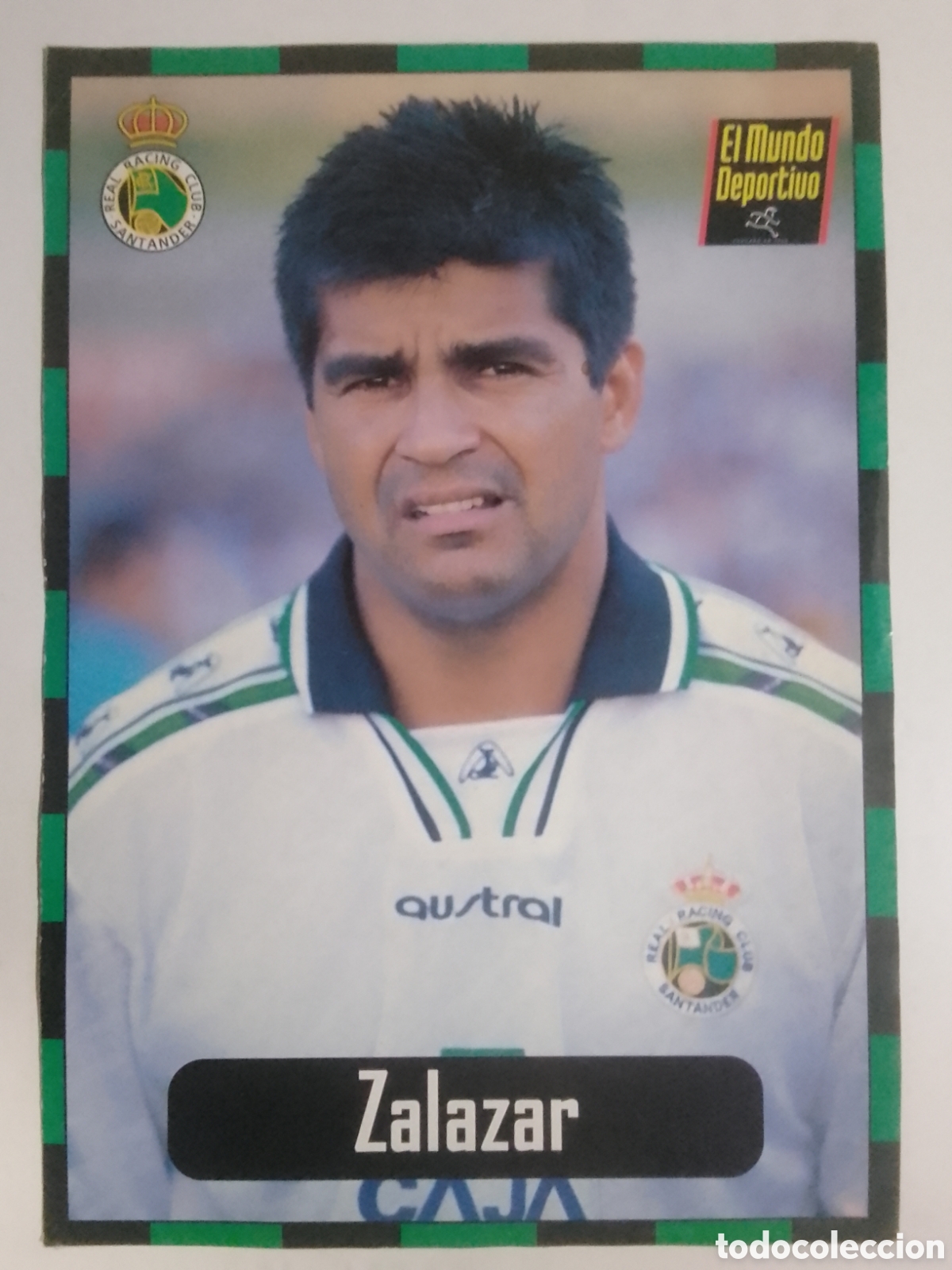 Colecionismo desportivo: Lamina El Mundo Deportivo Colecci&oacute;n Racing n&deg; 3 Zalazar.