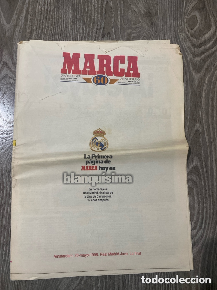 Coleccionismo deportivo: Diario MARCA 16 de abril de 1998