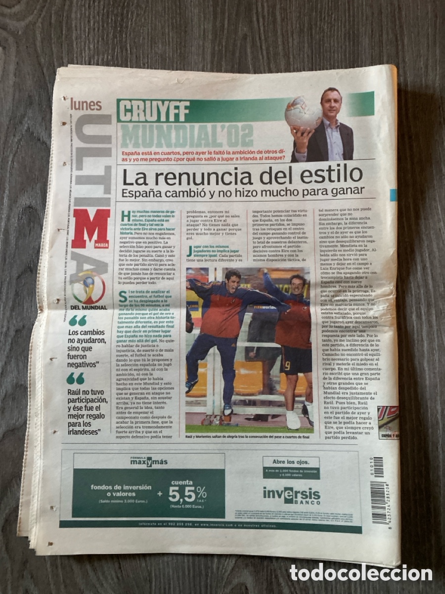 Coleccionismo deportivo: Diario marca 17 de Junio de 2002 - Foto 2