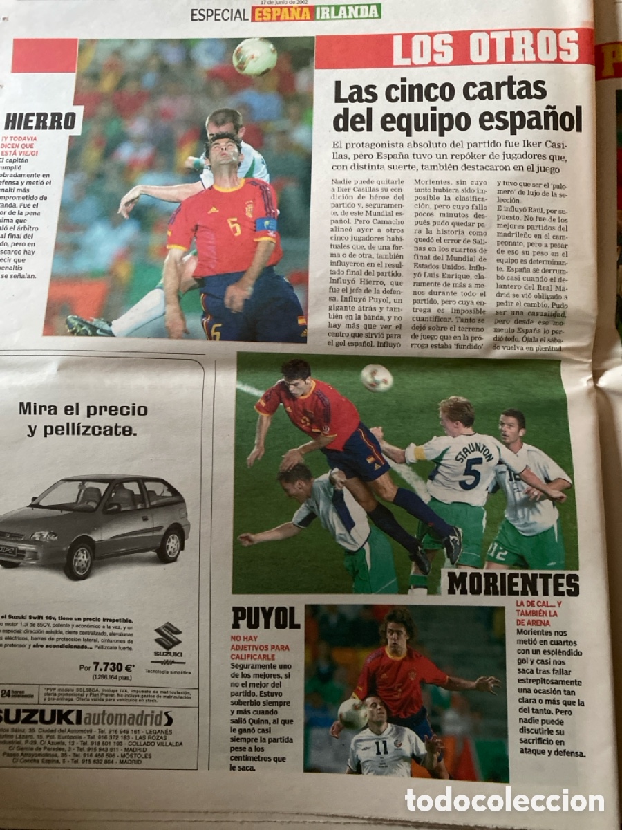 Coleccionismo deportivo: Diario marca 17 de Junio de 2002 - Foto 6