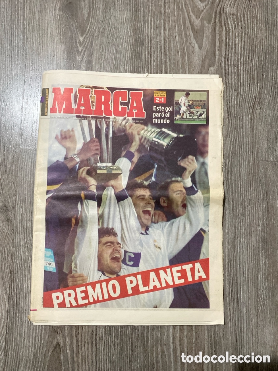 Coleccionismo deportivo: Diario marca 2 de diciembre de 1998