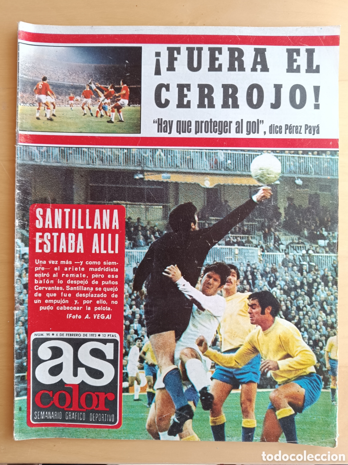 Coleccionismo deportivo: As Color N&ordm; 90. Poster de Valdez. (Valencia CF)