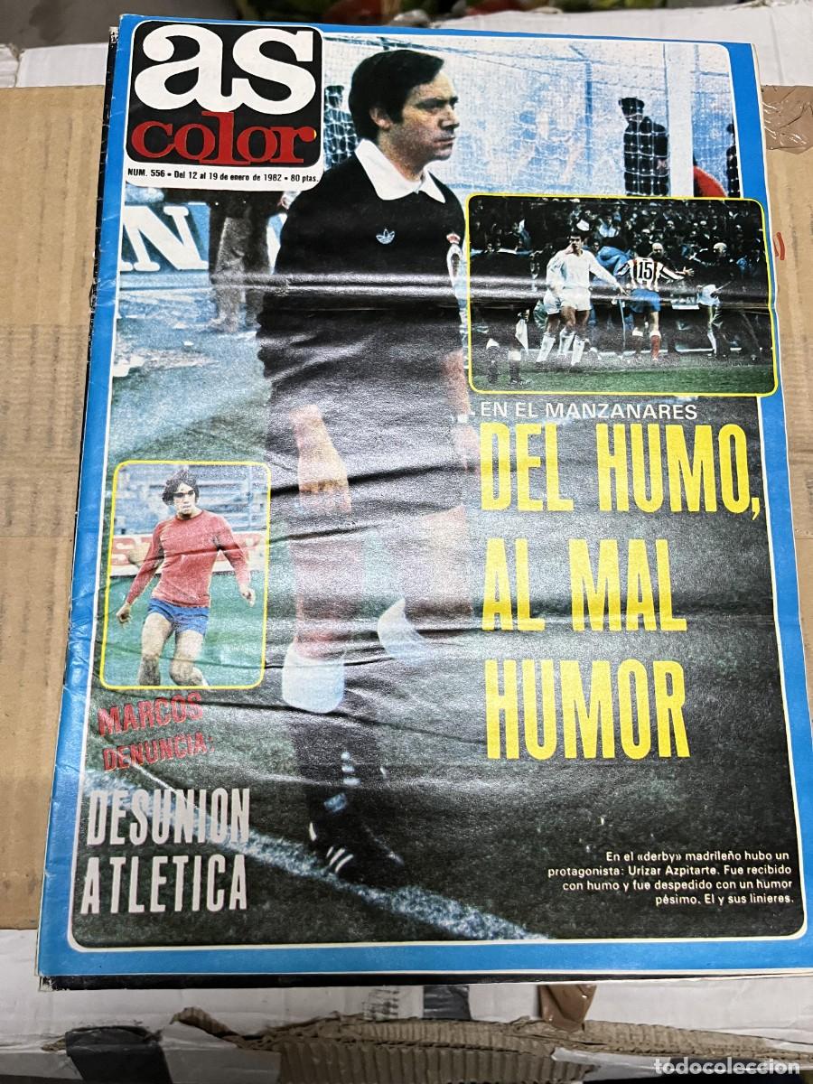 Collezionismo sportivo: AS COLOR # 556(19-1-1982)ALFONSO CABEZA ATLETICO MADRID ADELARDO JUANJO BALONES POSTER REAL SOCIEDAD