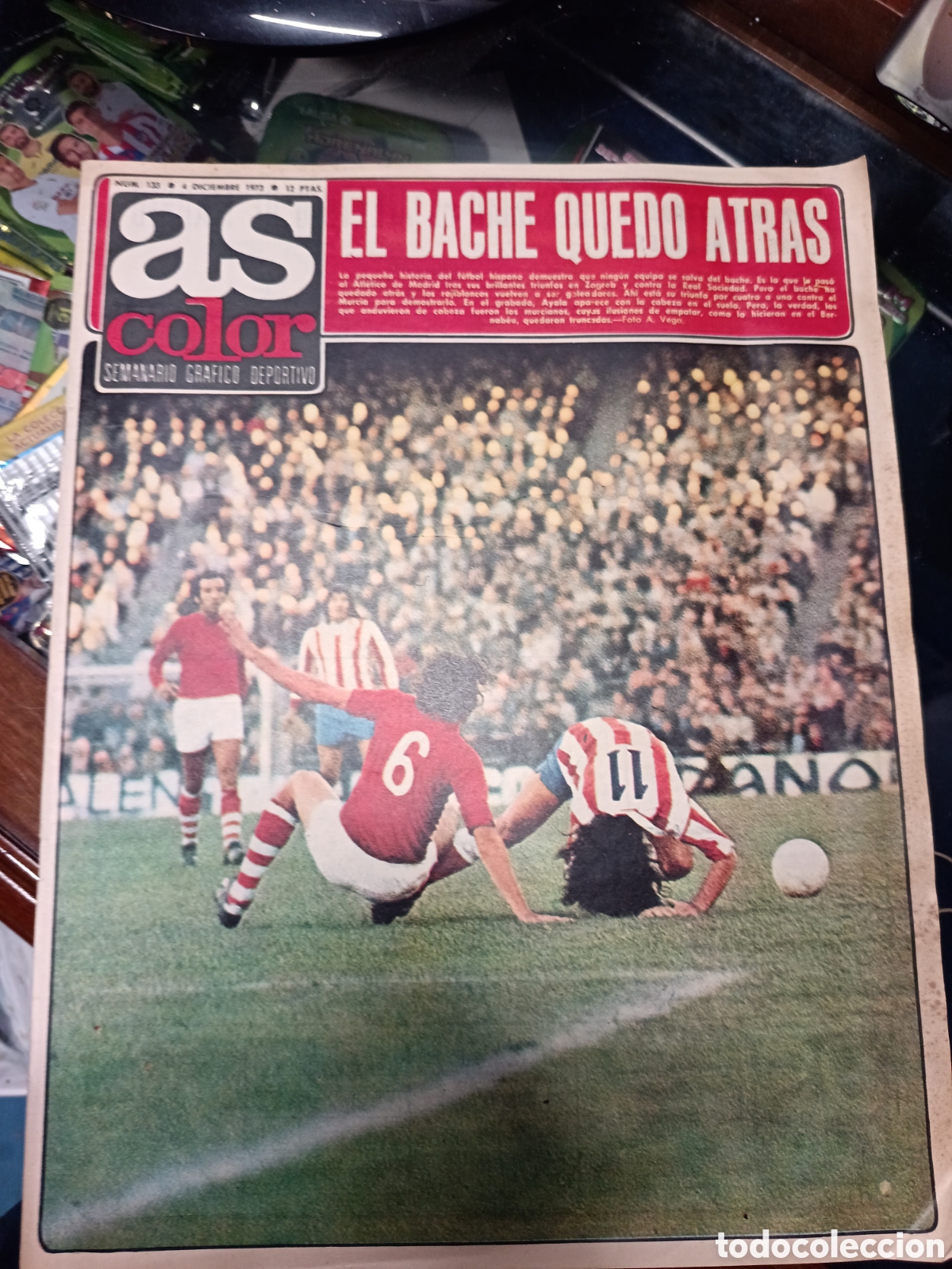 Coleccionismo deportivo: REVISTA AS COLOR N&ordm; 133, 4 DICIEMBRE 1973, POSTER CENTRAL GRANADA,C.F.
