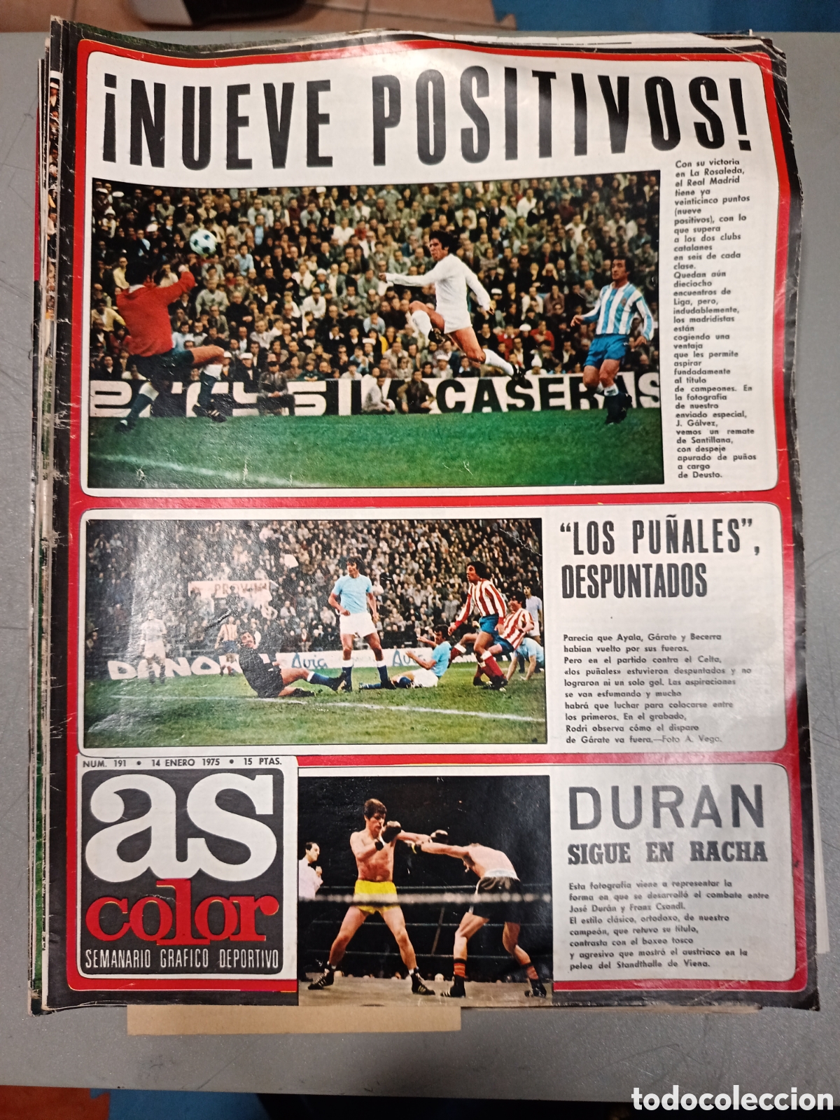 Coleccionismo deportivo: REVISTA AS COLOR N&ordm;191 POSTER CENTRAL