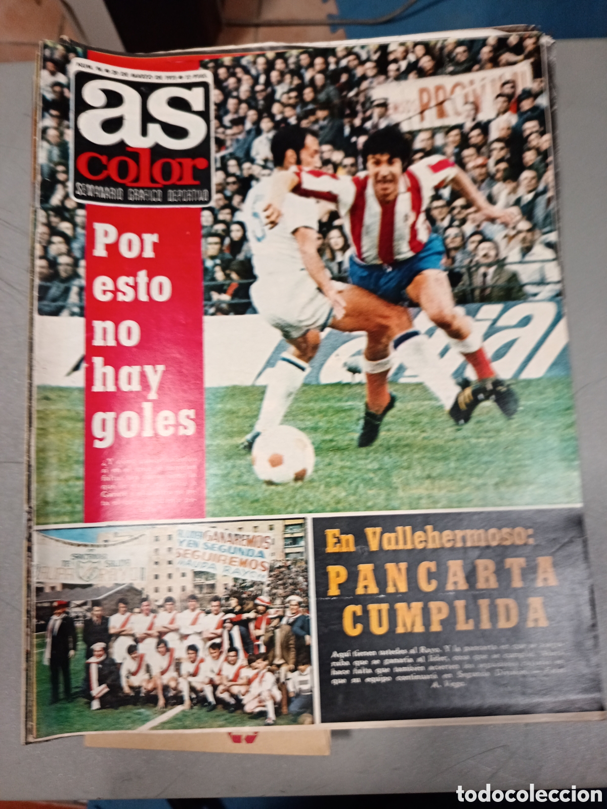 Coleccionismo deportivo: REVISTA AS COLOR N&ordm; 96 POSTER CENTRAL Barcelona