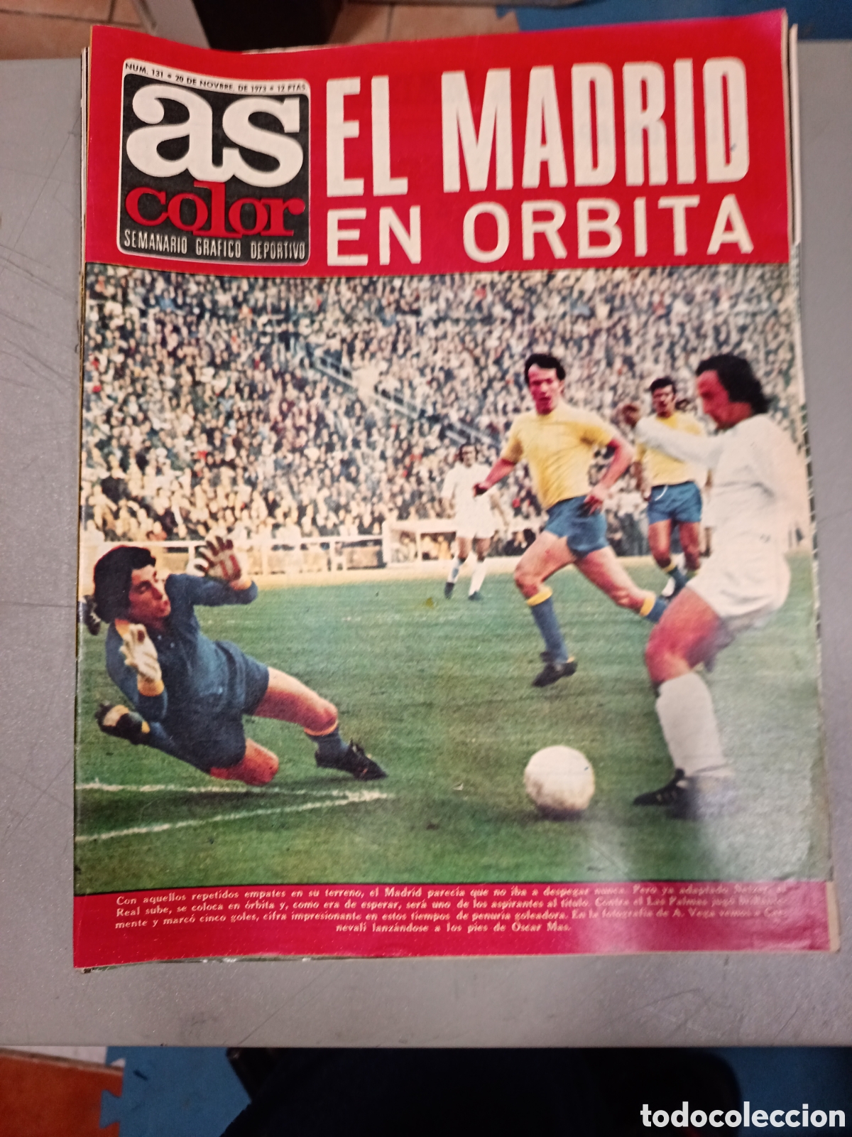 Coleccionismo deportivo: REVISTA AS COLOR N&ordm; 131 POSTER CENTRAL