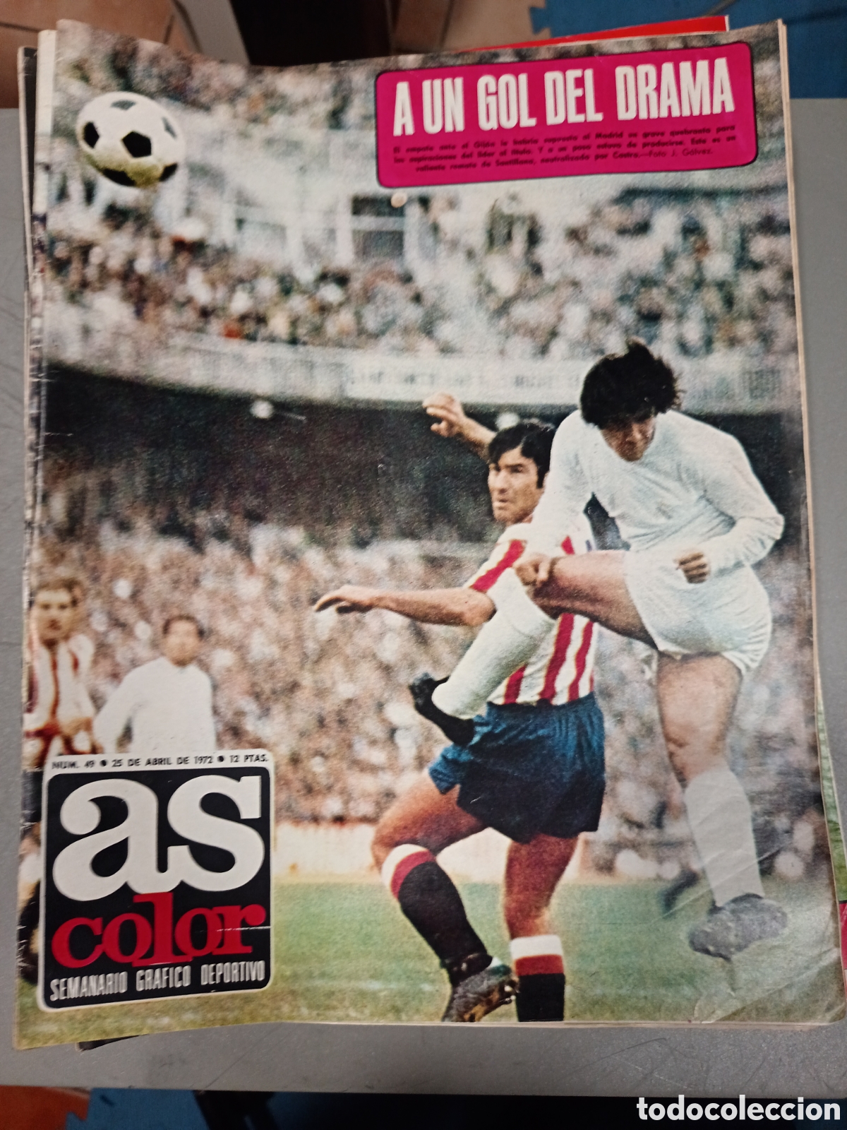 Coleccionismo deportivo: REVISTA AS COLOR N&ordm; 49 POSTER CENTRAL Villareal