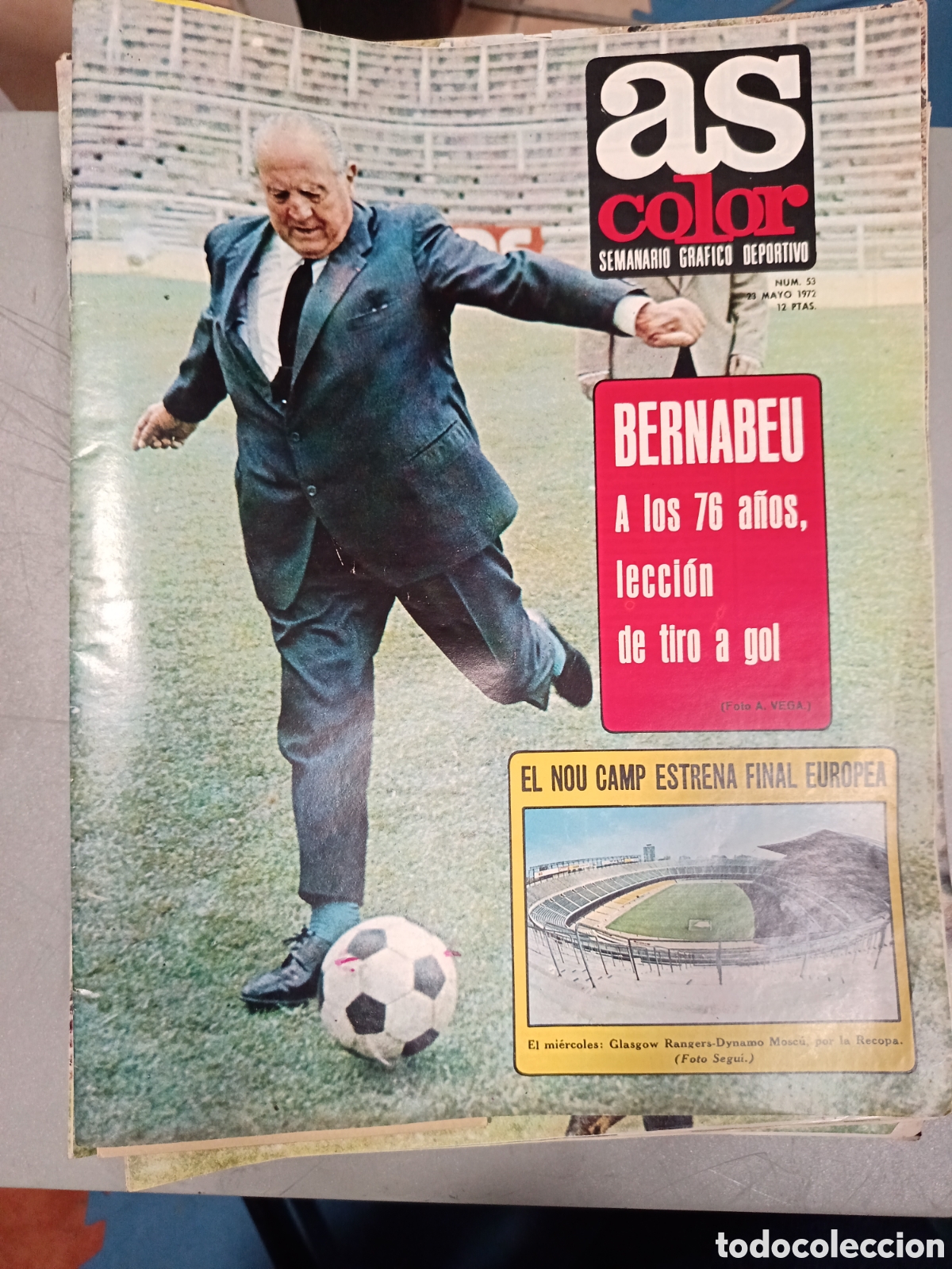 Coleccionismo deportivo: REVISTA AS COLOR N&ordm; POSTER CENTRAL Real Madrid