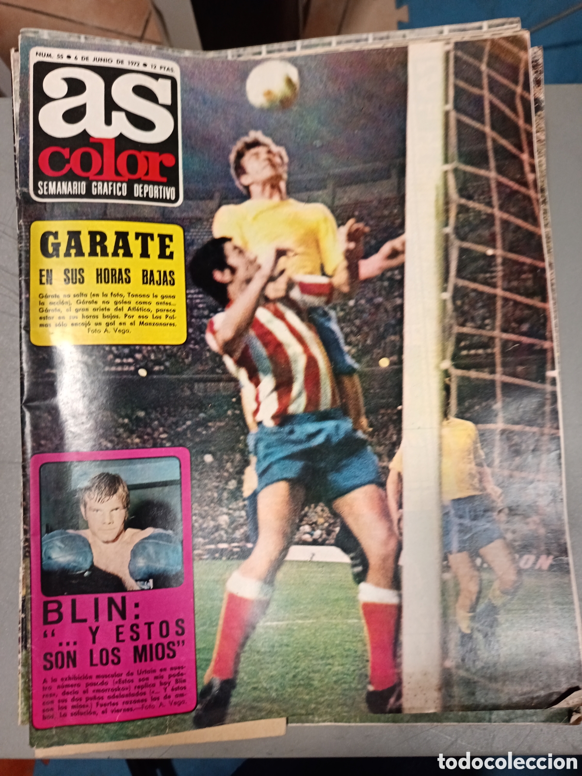 Coleccionismo deportivo: REVISTA AS COLOR N&ordm; 55 POSTER CENTRAL Cadiz