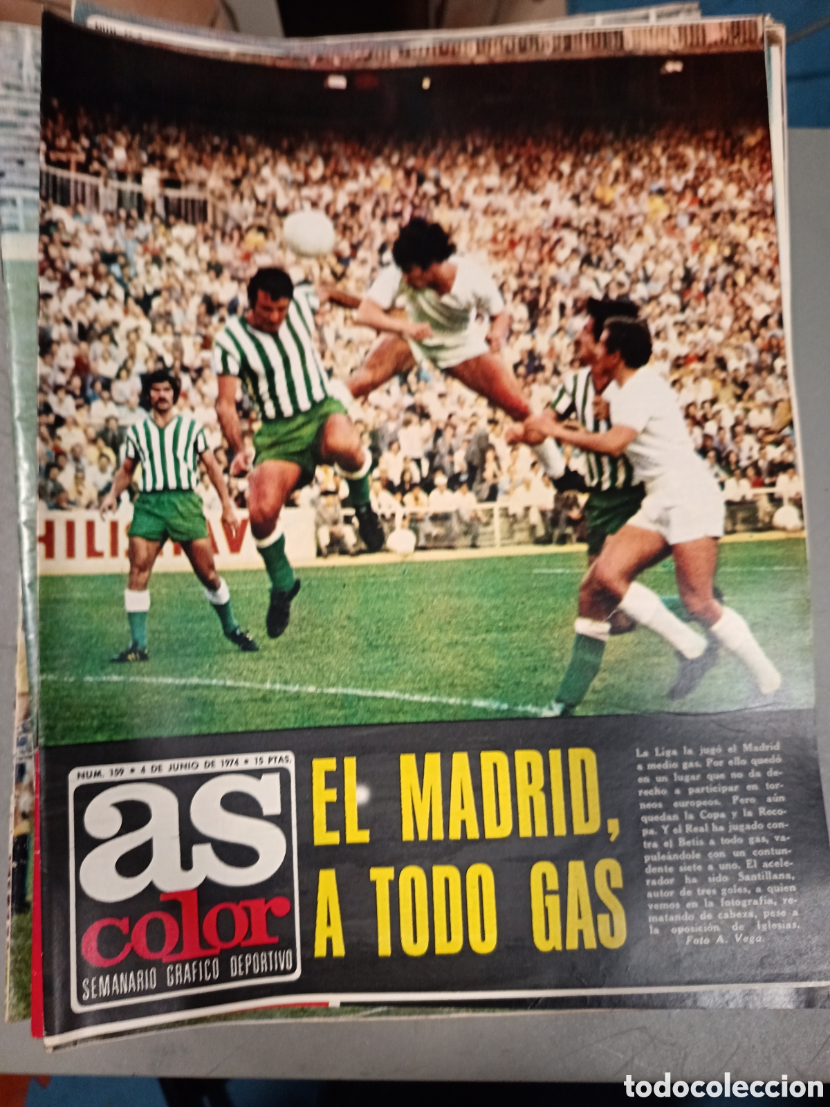 Coleccionismo deportivo: REVISTA AS COLOR N&ordm; 159 POSTER CENTRAL Brasil