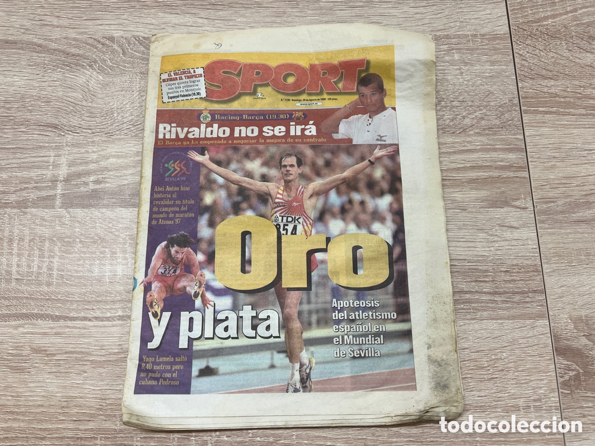 Coleccionismo deportivo: SPORT 28/08/1999 RIVALDO NO SE IR&Aacute;