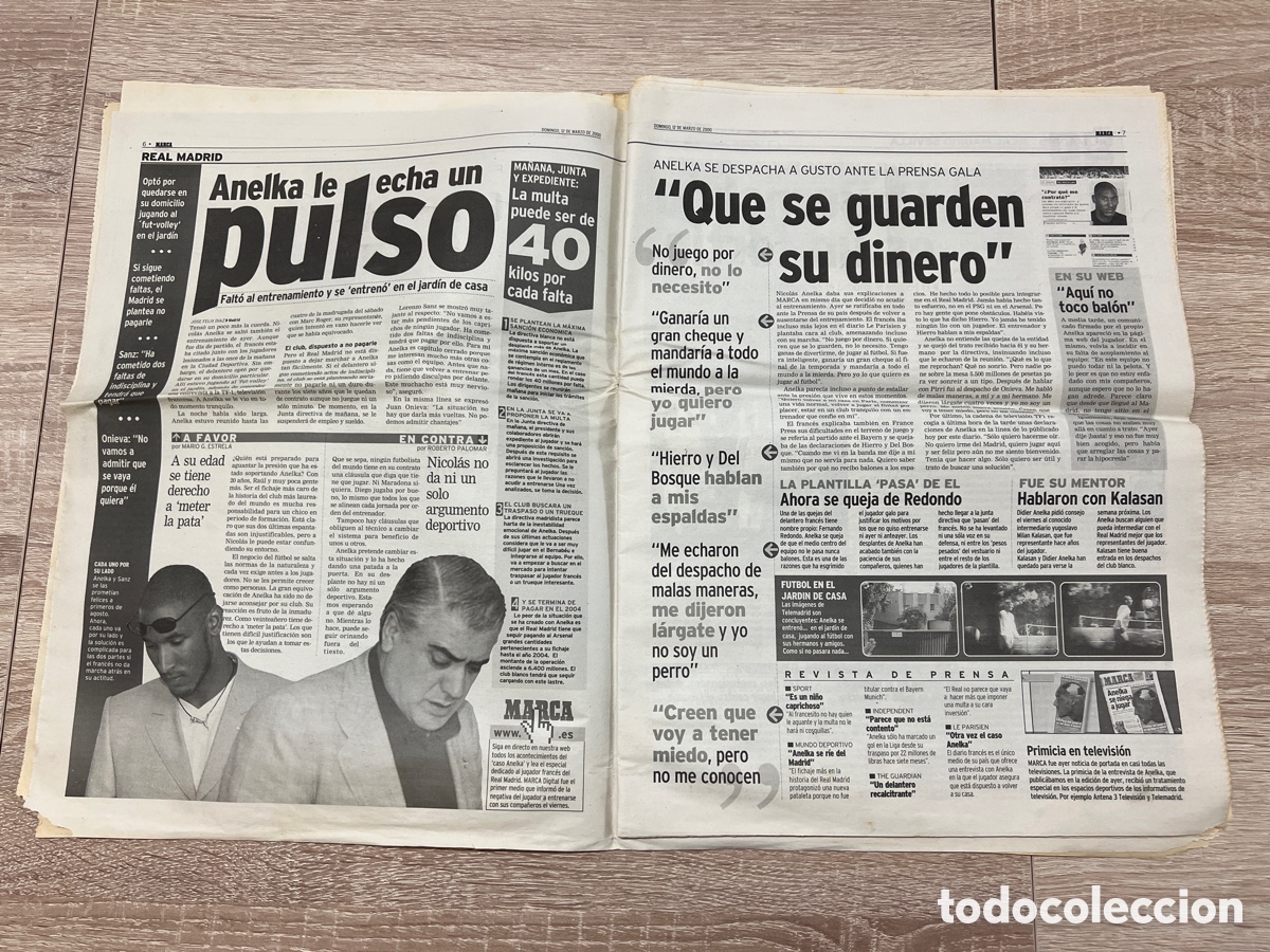 Coleccionismo deportivo: MARCA 12/03/2000 ESTE BAR&Ccedil;A DE MIEDO - Foto 4