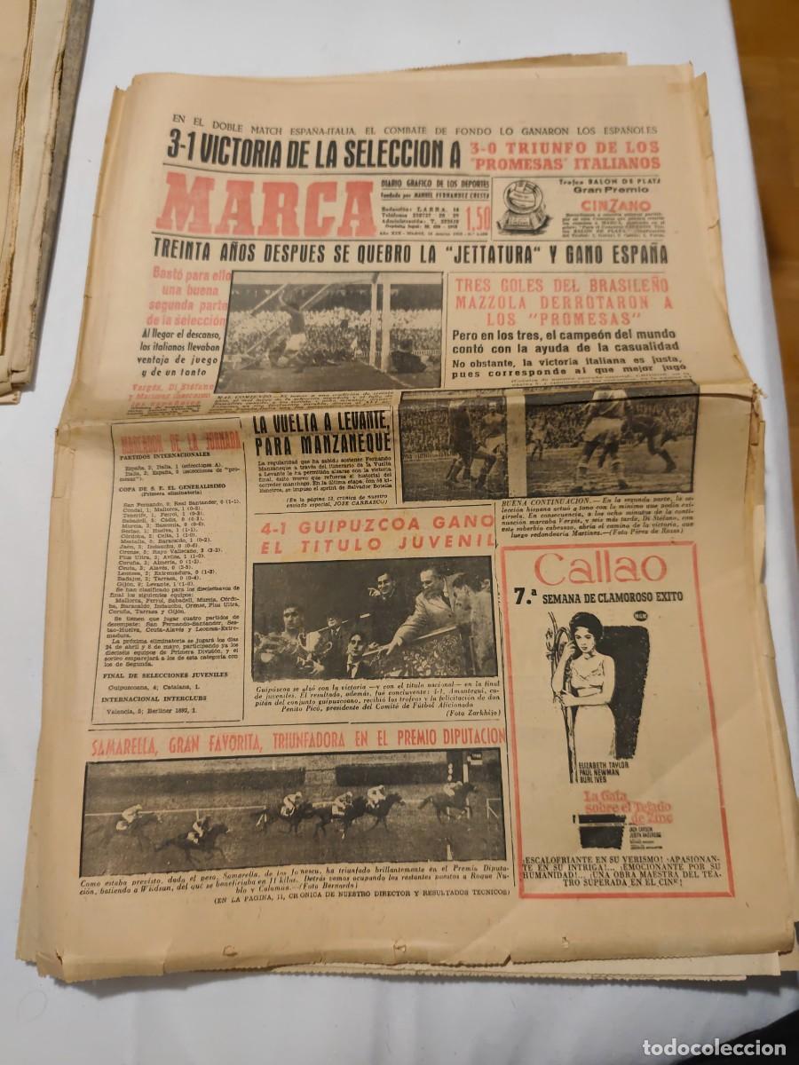 Coleccionismo deportivo: Marca diario gr&aacute;fico de los deportes. 14 marzo 1960 Treinta a&ntilde;os despu&eacute;s se quebr&oacute; la jefatura Espa&ntilde;