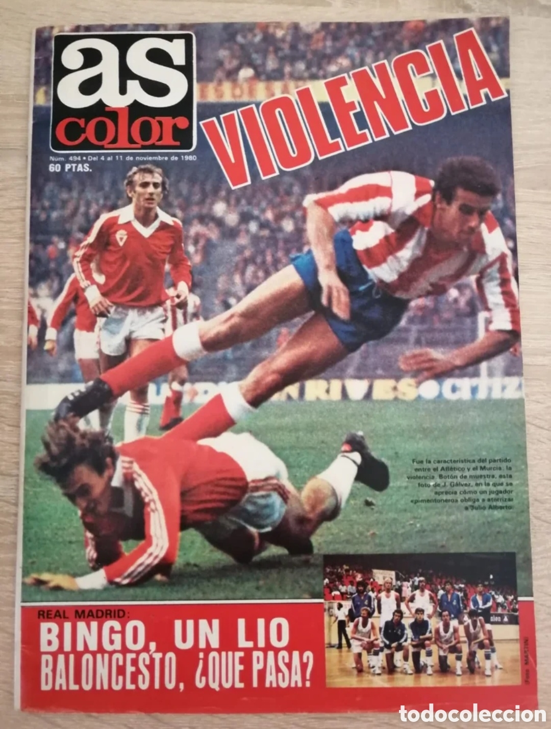 Coleccionismo deportivo: Revista As Color 494 de 1980