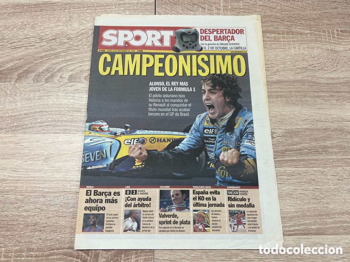 Coleccionismo deportivo: SPORT N&ordm; 9331 ( 26-9-2005) FERNANDO ALONSO CAMPEON MUNDO FORMULA 1