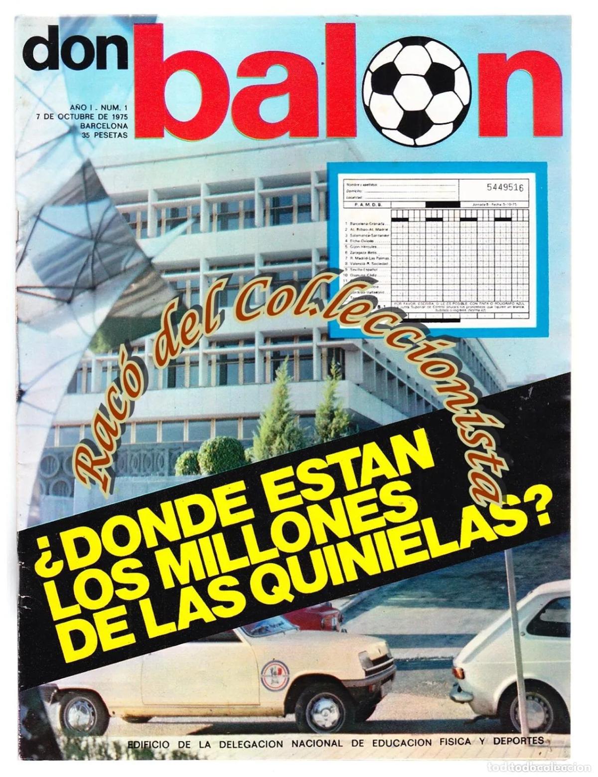 Coleccionismo deportivo: REVISTA DON BALON , LOTE DE LOS N&Uacute;MEROS 1 HASTA EL 70 TODOS SEGUIDOS), ED. GRADESA , 1975