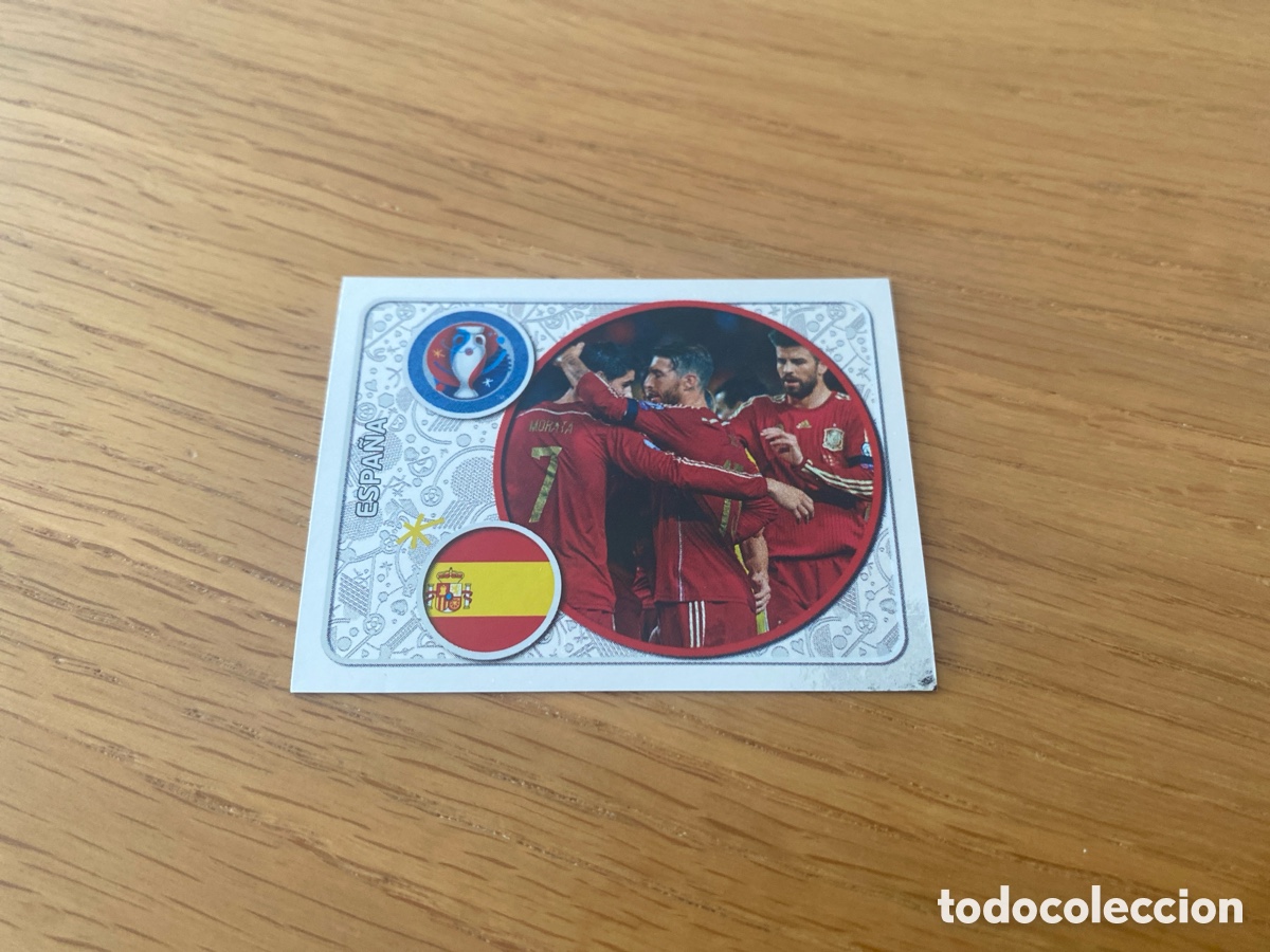 Colecionismo desportivo: Cromo panini euro 2016 n&uacute;mero 345 Espa&ntilde;a Team - Stickers album Eurocup Spain