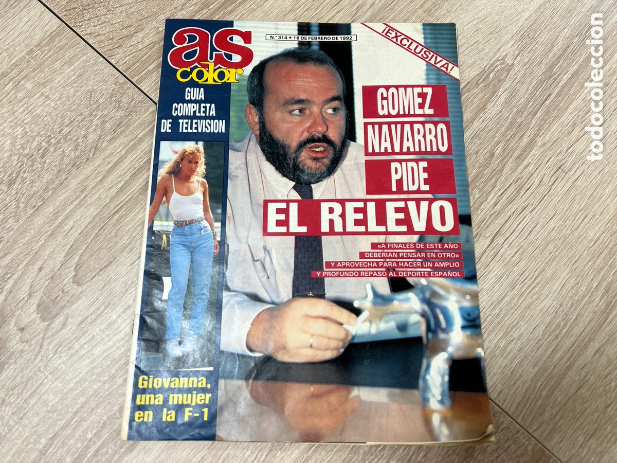 Sammelleidenschaft Sport: AS 16/02/1992 G&Oacute;MEZ NAVARRO PIDE RELEVO # 314