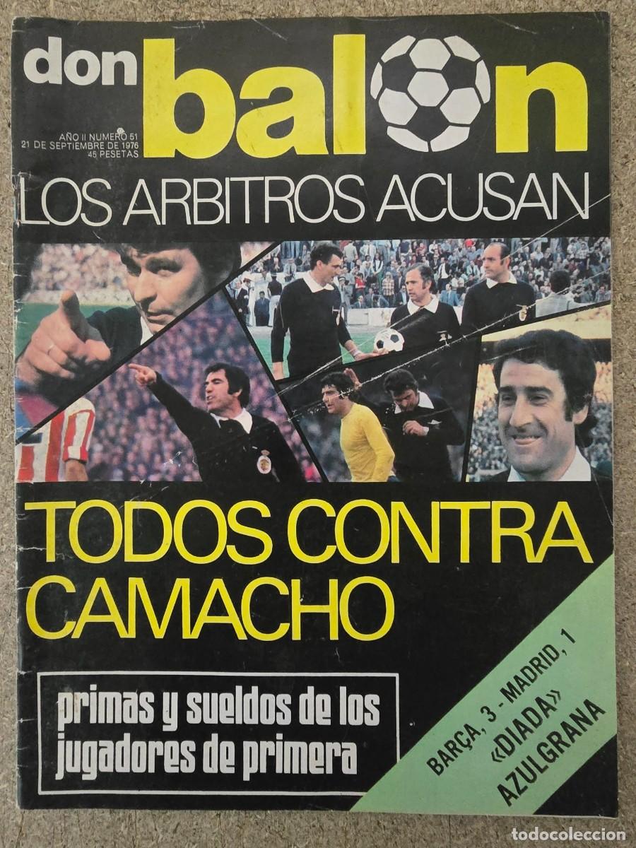 Coleccionismo deportivo: Don Balon 51.Septiembre 1976.Arbitros