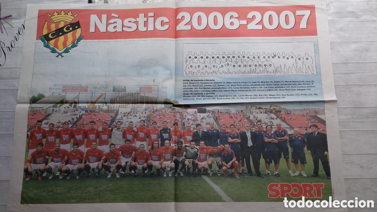 Coleccionismo deportivo: P&oacute;ster N&agrave;stic de Tarragona Temporada 2009-2010