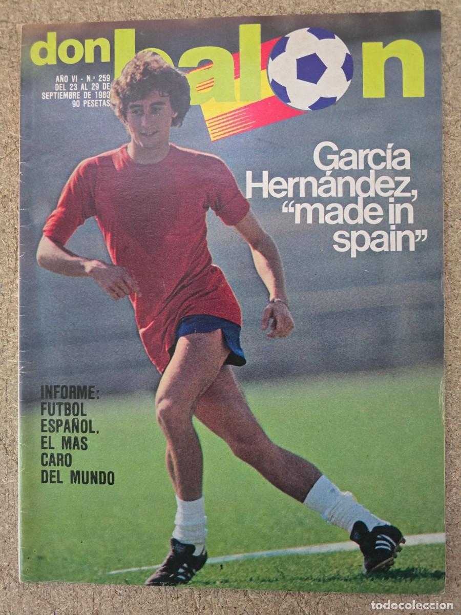 Coleccionismo deportivo: Don Balon 259.Setiembre 1980.Garcia Hernandez