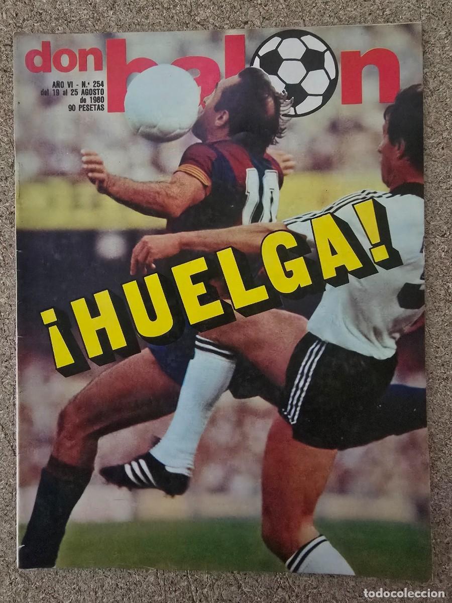Coleccionismo deportivo: Don Balon 254.Agosto 1980.Huelga