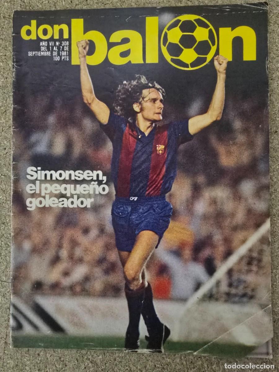 Coleccionismo deportivo: Don Balon 308.Septiembre 1981.Simonsen - Foto 1