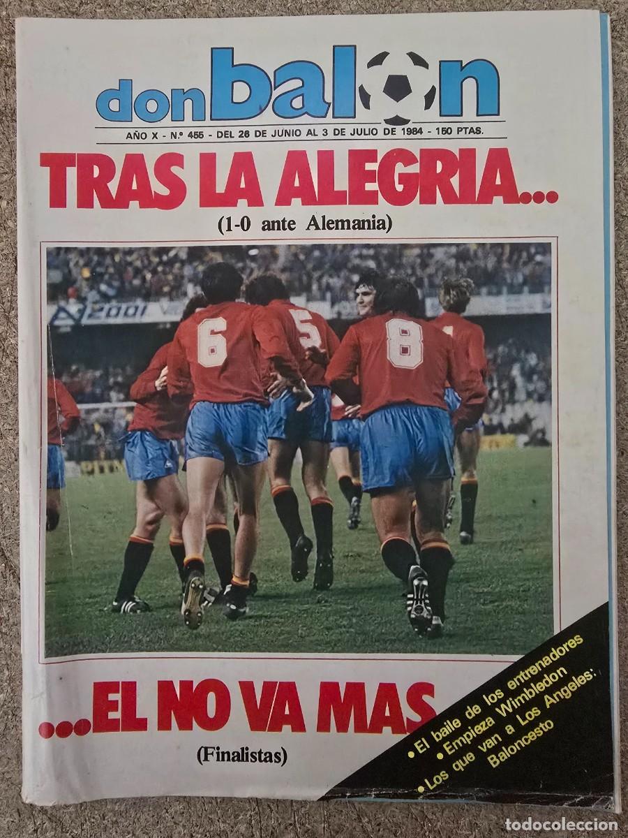 Coleccionismo deportivo: Don Balon 455.Jumio 1984.1-0 Ante Alemania
