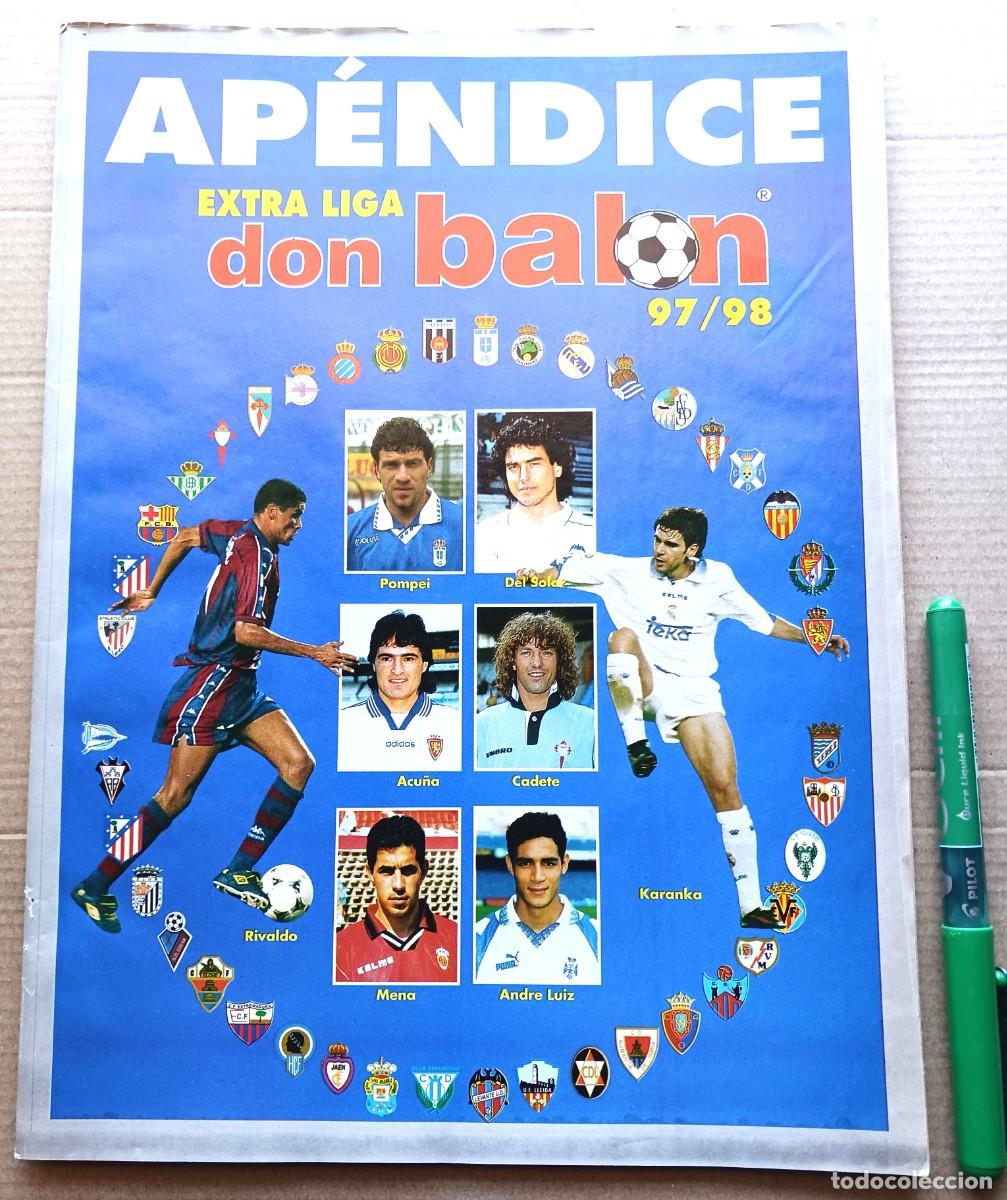 Coleccionismo deportivo: APENDICE 1997 1998 DON BALON EXTRA LIGA 97 98 REVISTA MAGAZINE RIVISTA ACTUALIZACION BUEN ESTADO R-0