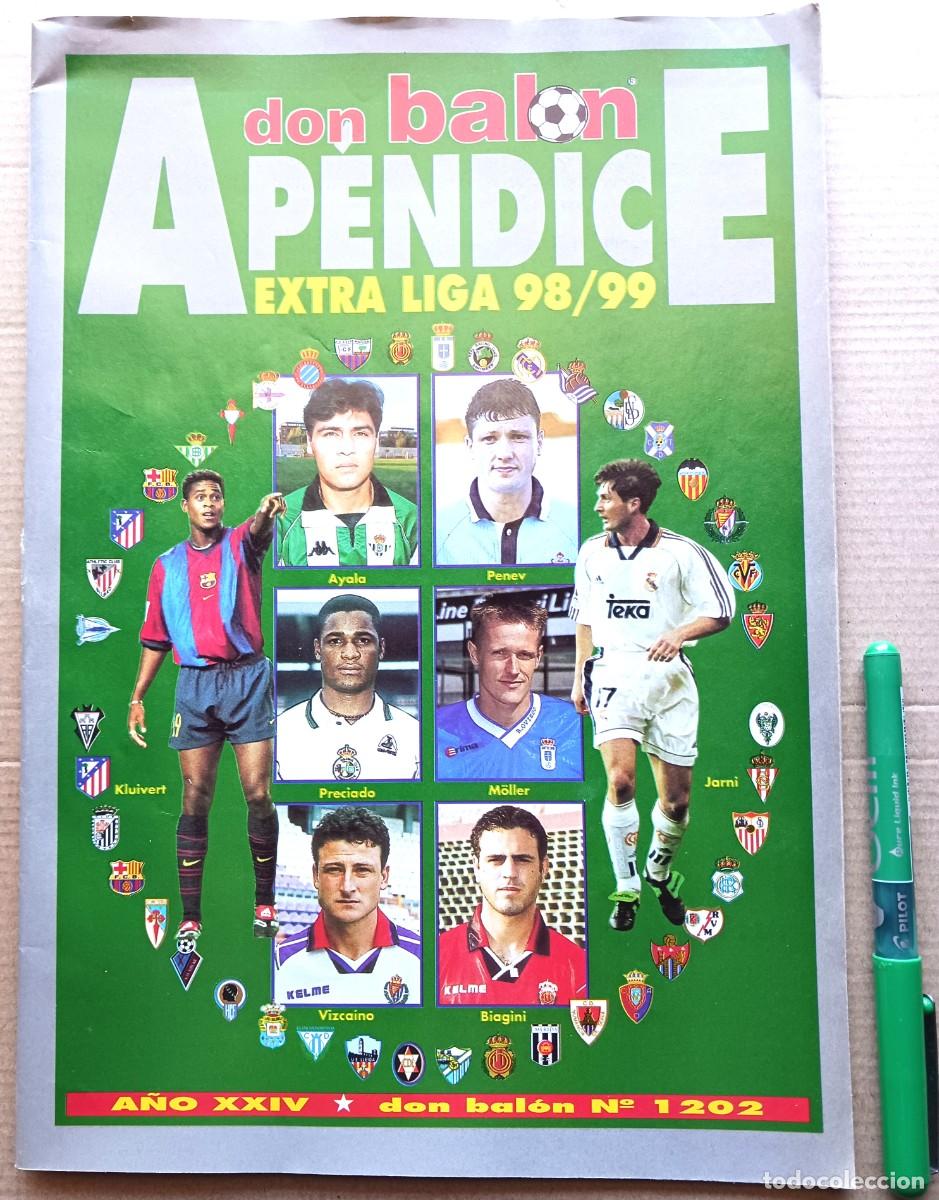 Coleccionismo deportivo: APENDICE 1998 1999 DON BALON EXTRA LIGA 98 99 REVISTA MAGAZINE RIVISTA ACTUALIZACION BUEN ESTADO R-0