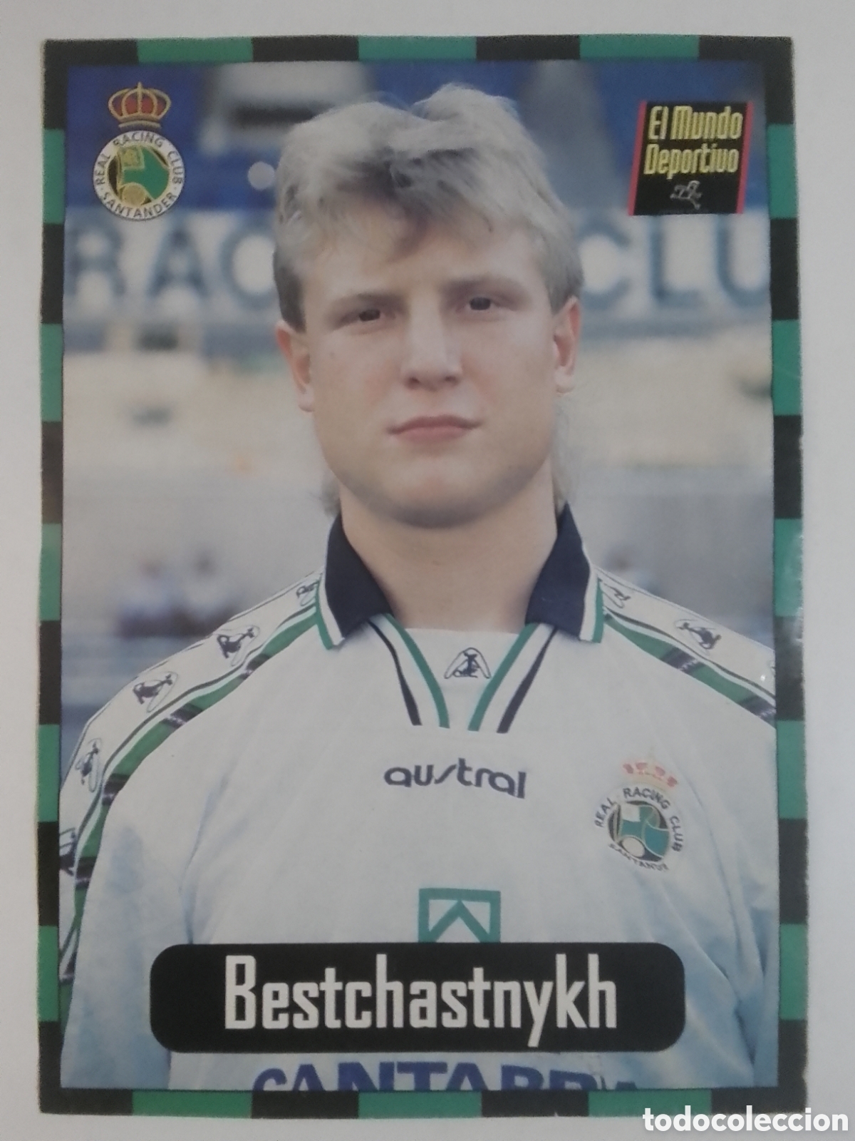 Coleccionismo deportivo: Lamina El Mundo Deportivo Colecci&oacute;n Racing n&deg; 1 Bestchastnykh.