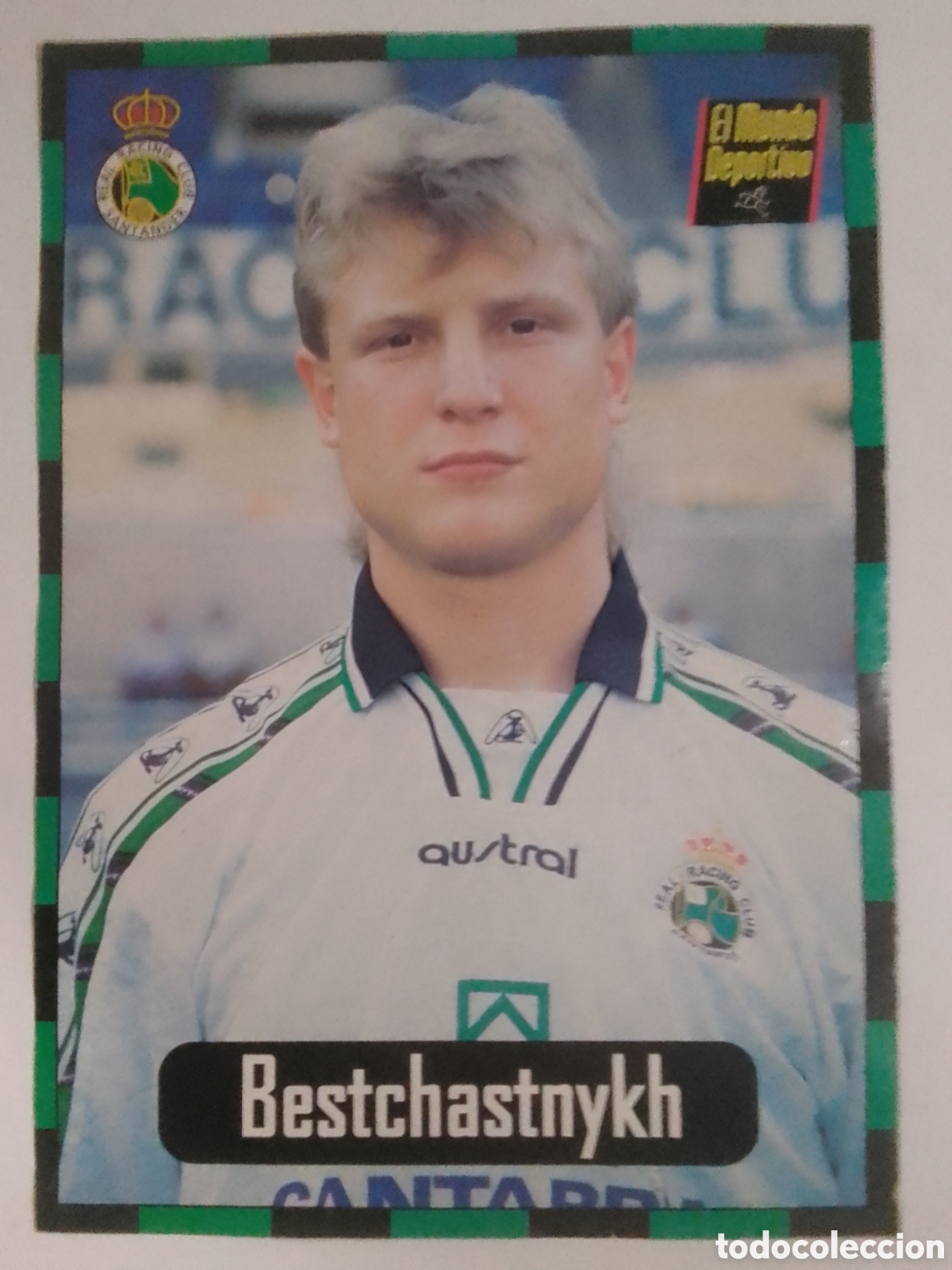 Colecionismo desportivo: Lamina El Mundo Deportivo Colecci&oacute;n Racing n&deg; 1 Bestchastnykh.