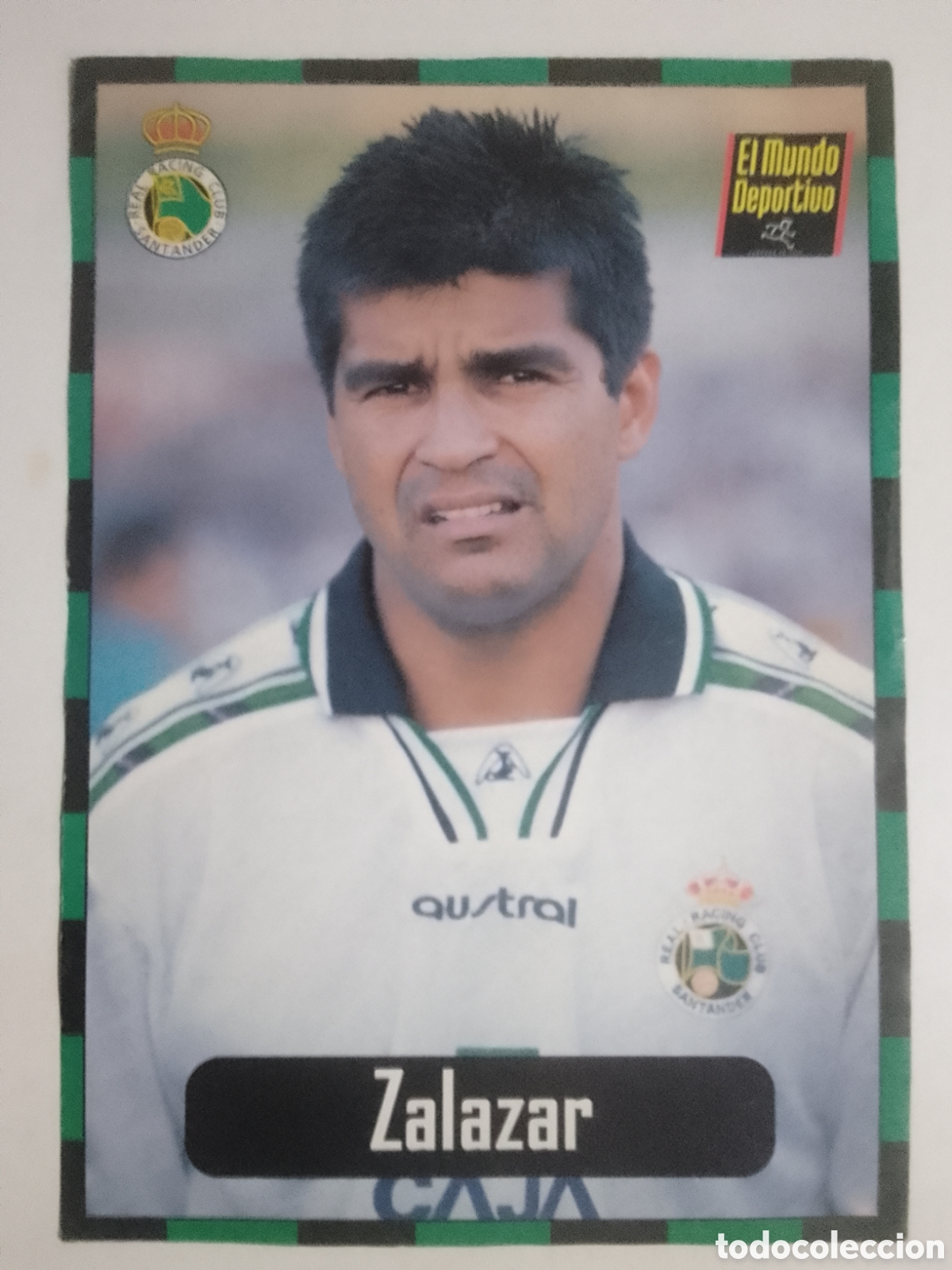 Colecionismo desportivo: Lamina El Mundo Deportivo Colecci&oacute;n Racing n&deg; 3 Zalazar.