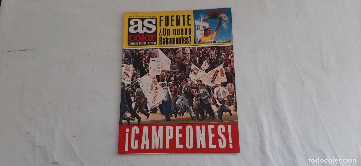 Coleccionismo deportivo: REVISTA AS COLOR.POSTER EQUIPO FUTBOL UNION POPULAR DE LANGREO