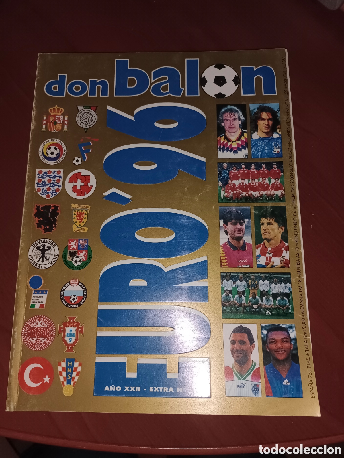Coleccionismo deportivo: EXTRA DON BAL&Oacute;N EUROCOPA INGLATERRA 1996. 145 P&Aacute;GINAS. EXCELENTE ESTADO. VER FOTOS.