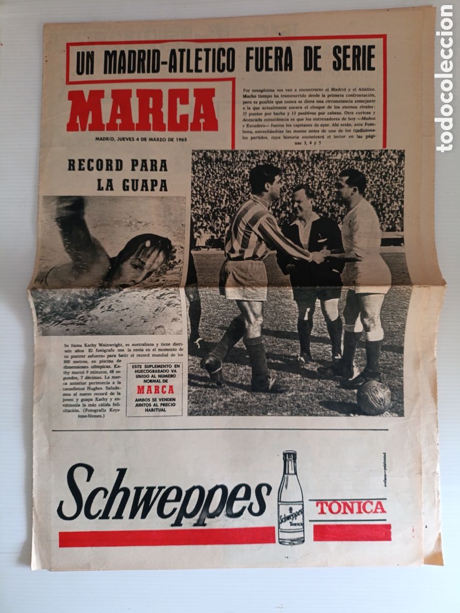 Coleccionismo deportivo: Suplemento del Marca Marzo 1965