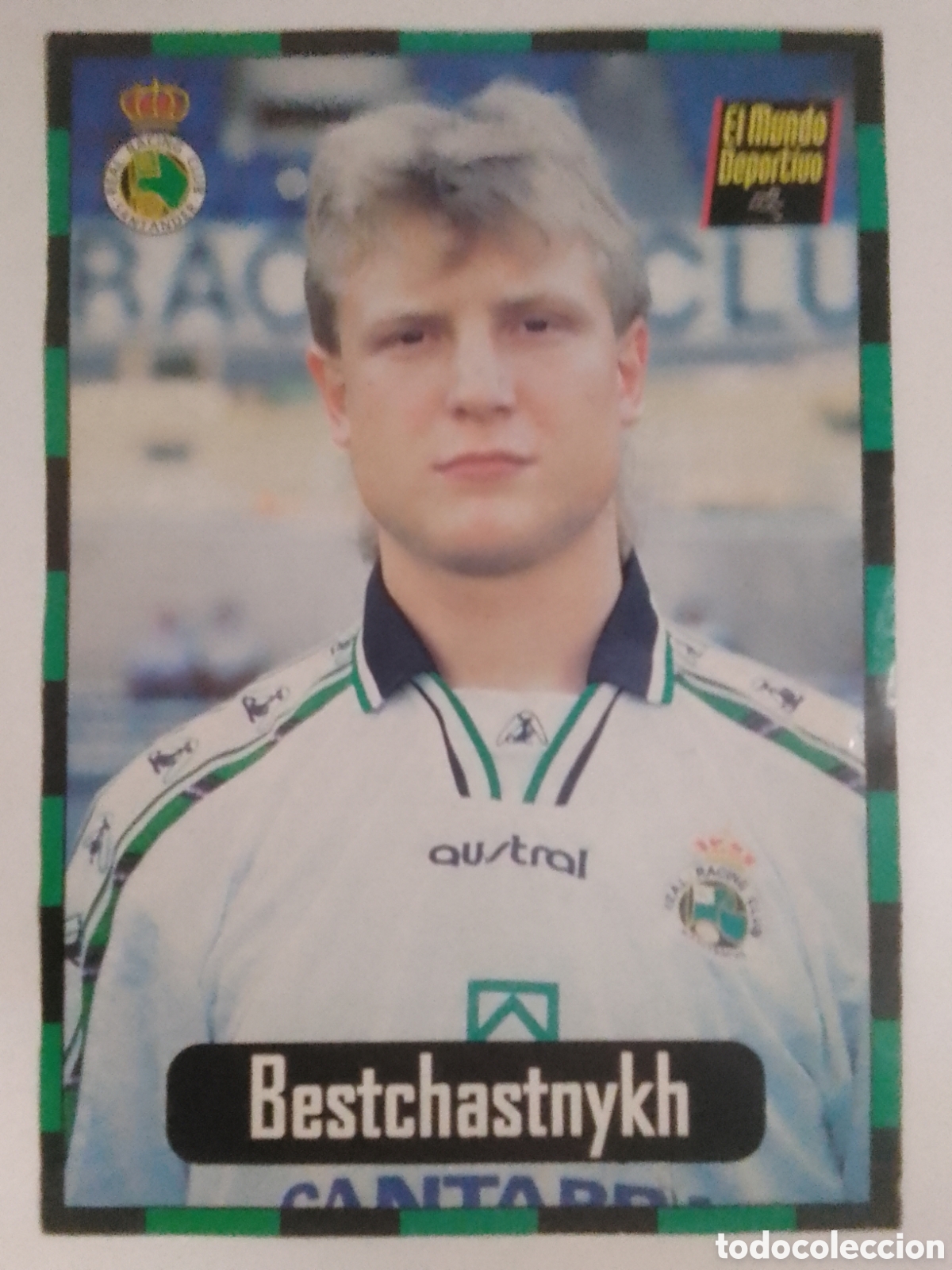 Coleccionismo deportivo: Lamina El Mundo Deportivo Colecci&oacute;n Racing n&deg; 1 Bestchastnykh.