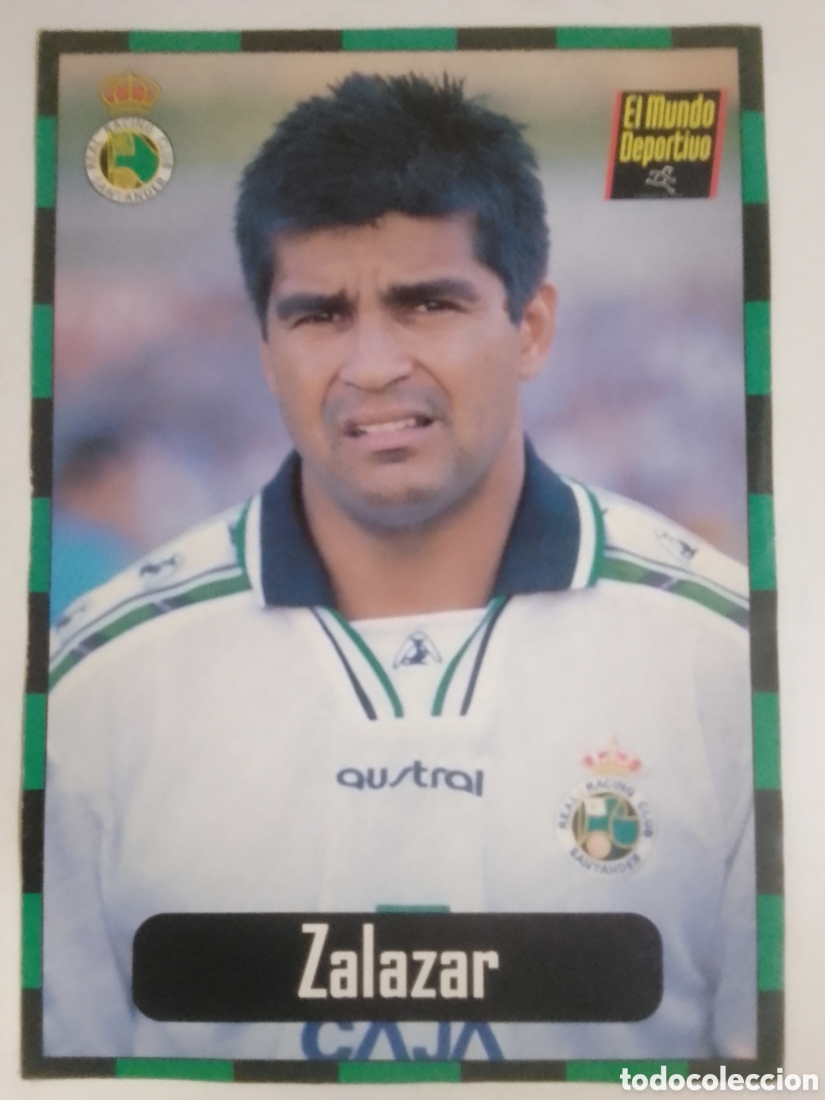 Colecionismo desportivo: Lamina El Mundo Deportivo Colecci&oacute;n Racing n&deg; 3 Zalazar.