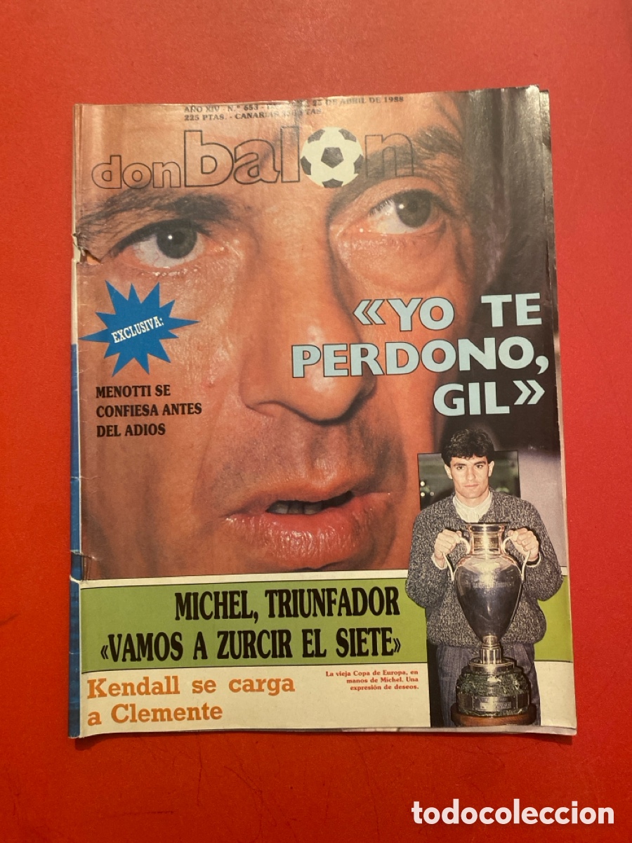 Sammelleidenschaft Sport: Don bal&oacute;n 653 - Poster Espanyol - Sporting - Michel - Koeman - Euro 88 Cadiz - Futbol sala - Menotti