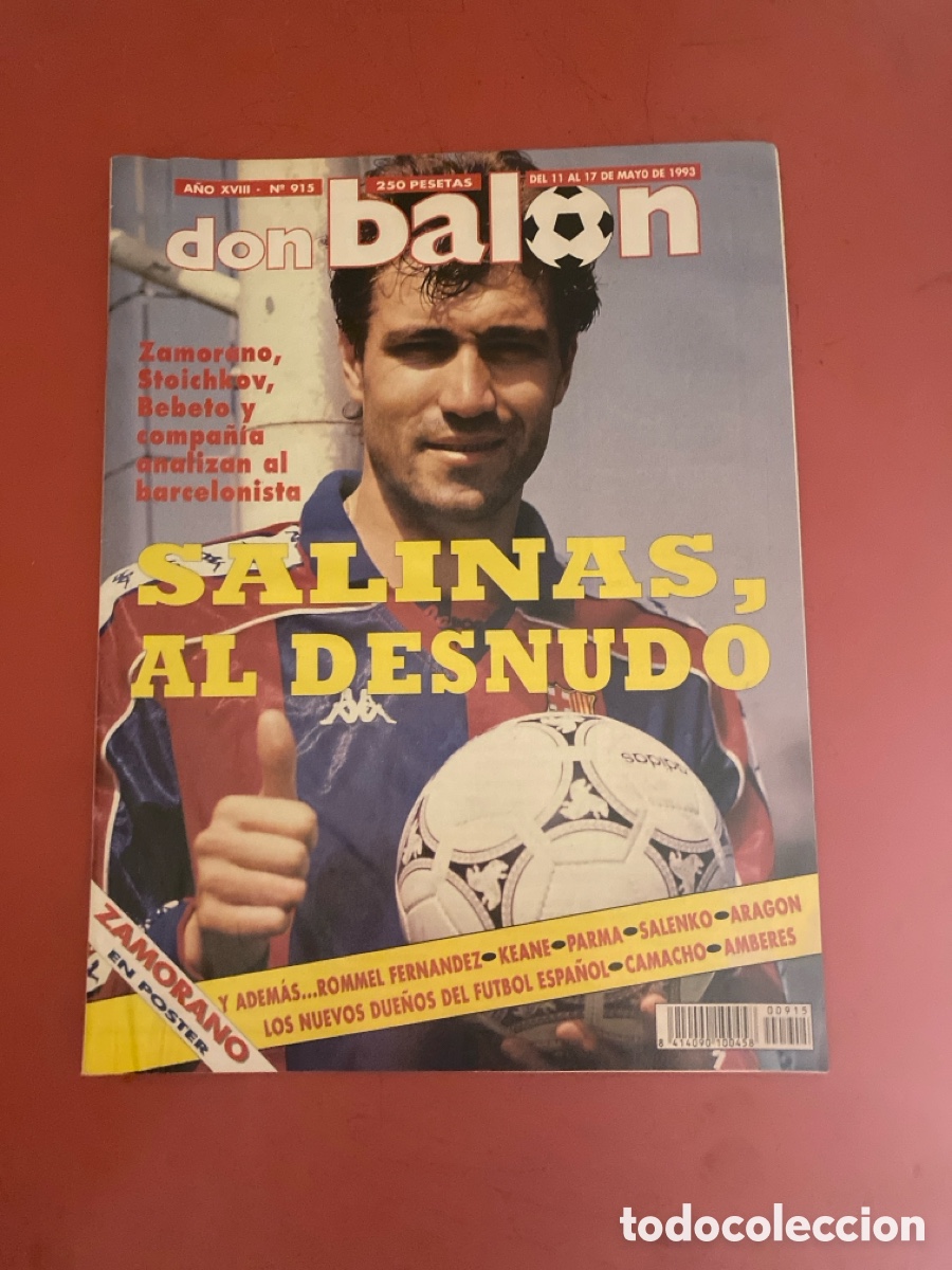 Collectionnisme sportif: Don bal&oacute;n 915 - Poster Real Madrid - Salinas - Zaragoza - Logro&ntilde;&eacute;s - Final Recopa Parma Amberes UEFA