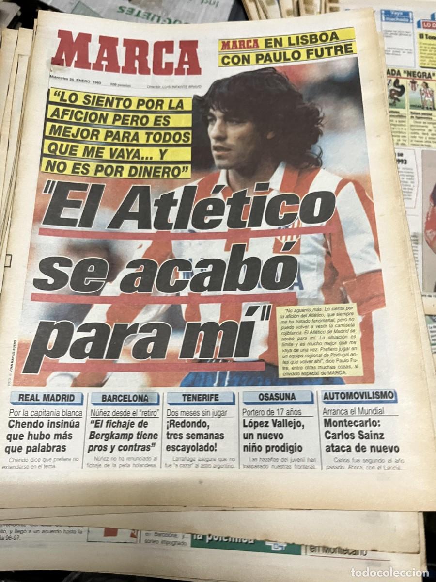 Sports collectibles: MARCA (20-1-1993) PAULO FUTRE DESPEDIDA ATLETICO MADRID