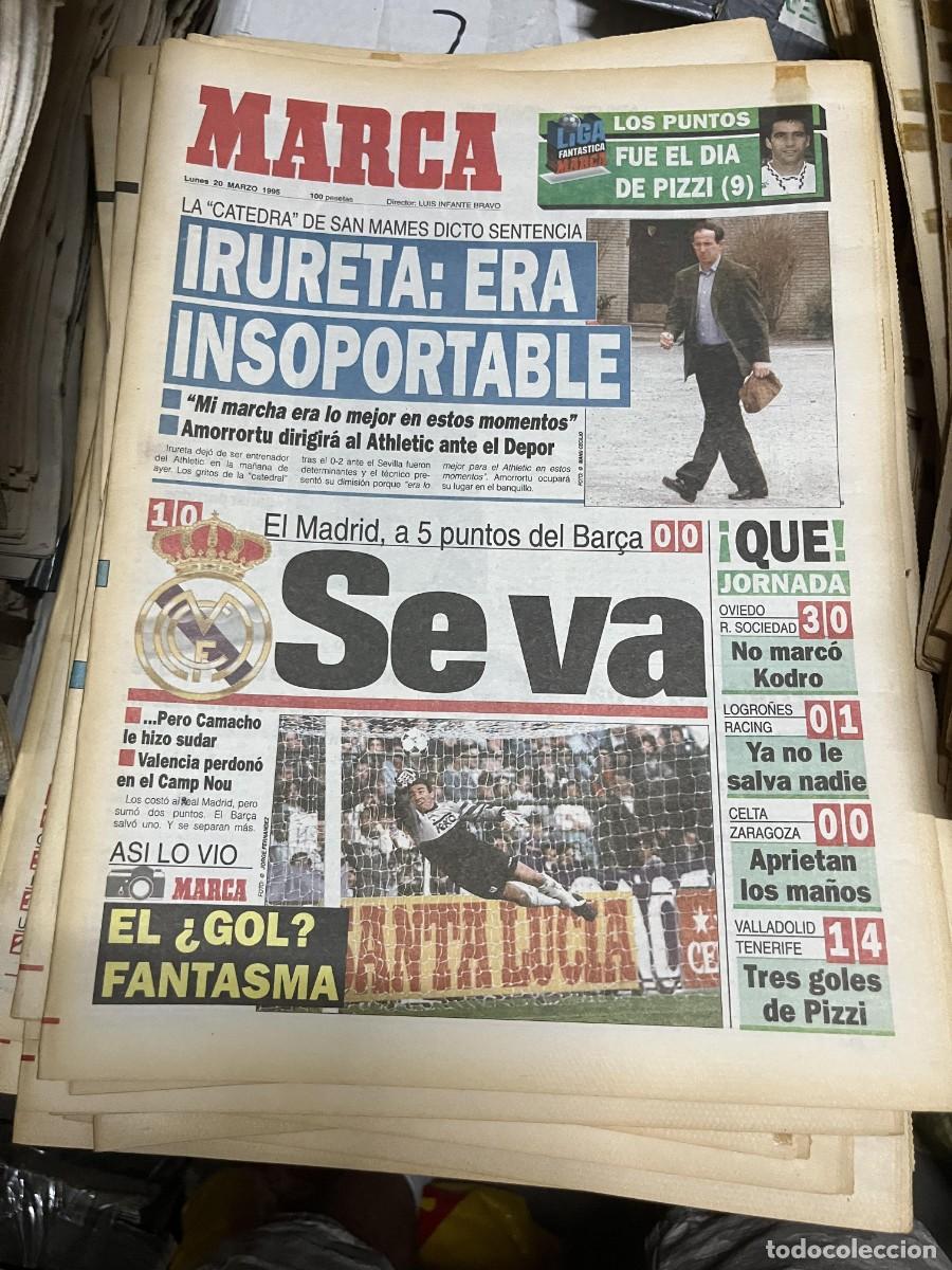 Collectionnisme sportif: MARCA (20-3-1995) IRURETA JORNADA LIGA REAL MADRID BARCELONA MICHAEL JORDAN